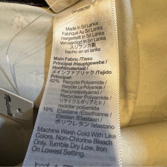 Madewell MWL Black Floral Print Bike Shorts - Picture 2 of 6